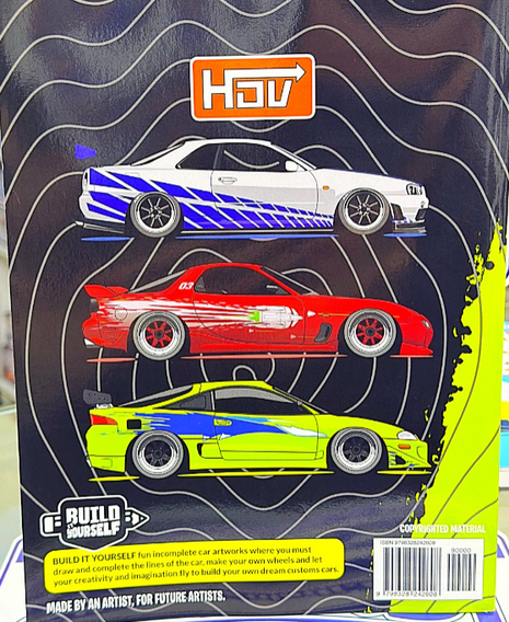 Legendary Movie Cars Coloring Book Vol.03 – colorear autos de película – Build Yourself – Hey Panamera