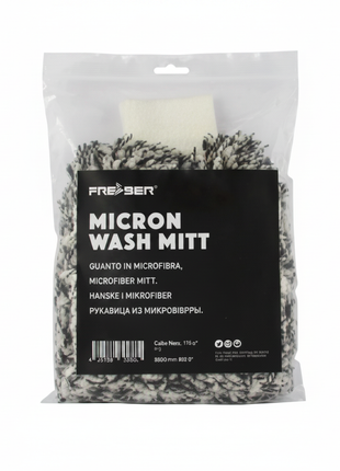 Guante de lavado FRABER MICRON WASH MITT pelo largo – limpieza profunda de carrocería y llantas sin rayaduras

