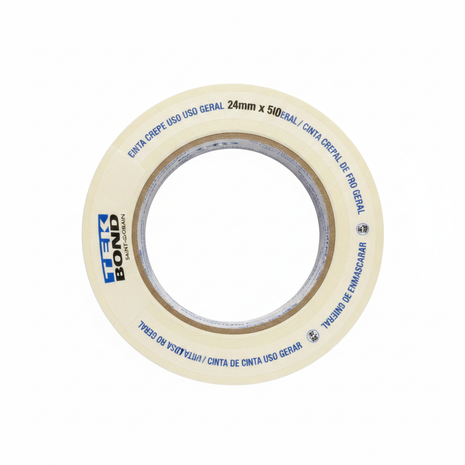 Cinta masking tape TEKBOND Saint-Gobain 24mm x 50m – fita crepe uso general para pintura y enmascarado de precisión

