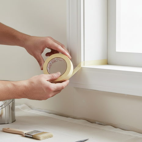 Cinta masking tape TEKBOND Saint-Gobain 24mm x 50m – fita crepe para enmascarado profesional y manualidades

