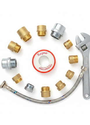 Cinta de teflón RAYMA PTFE con accesorios de plomería – sellado hermético de roscas para agua gas y vapor

