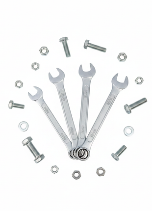 Set 5 llaves combinadas RUNI 10 11 12 13 14mm – herramientas fijas de precisión para taller automotriz y mecánica

