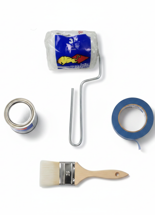 Rodillo de pintura mini con mango cromado – herramienta compacta para pintura de interiores y trabajos de detalle

