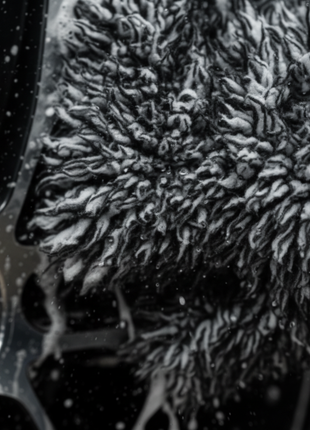 FRABER MICRON WASH MITT textura pelo largo – fibras densas de alta absorción para lavado sin marcas ni rayaduras

