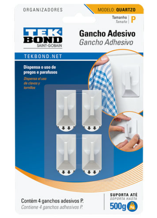 GANCHO ADESIVO P QUARTZO
