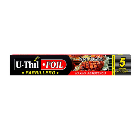 PAPEL ALUMINIO PARRILLERO  U-THIL 5M