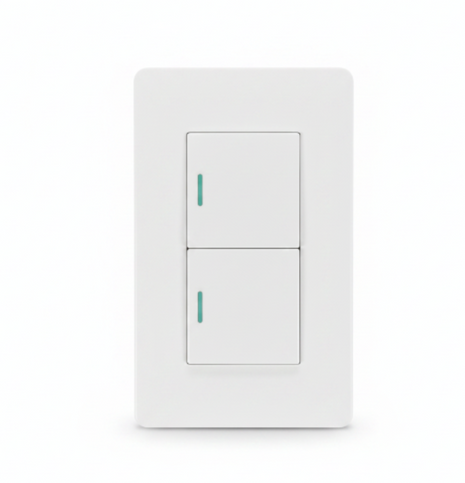 INTERRUPTOR DOBLE CONMUTADOR OPALUX