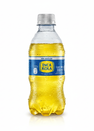 Inca Kola Sin Azúcar 300ml - botella sola fondo blanco