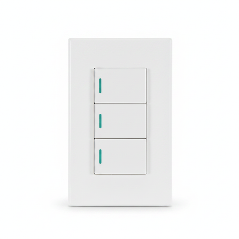 Interruptor triple Opalux Elegante sin empaque