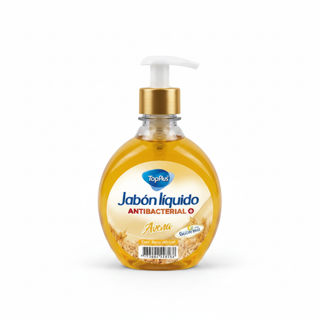 Tópico jabón líquido antibacterial avena 400ml – dispensador dorado