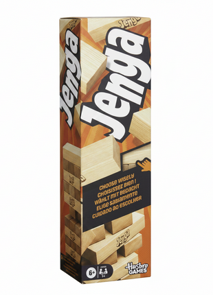 Jenga Hasbro Games juego bloques madera clásico habilidad y estrategia 6 años