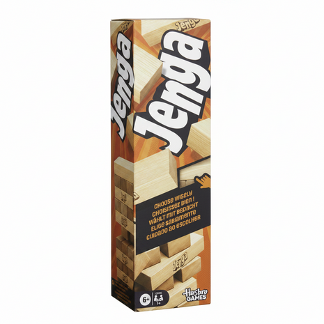 Jenga Hasbro Games juego bloques madera clásico habilidad y estrategia 6 años