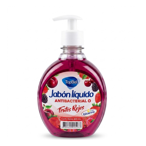 JABON LÍQUIDO ANTIBACTERIAL FRUTOS ROJOS 400ML