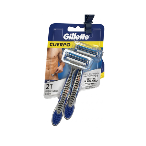 GILLETE 2 MAQUINAS DE AFEITAR