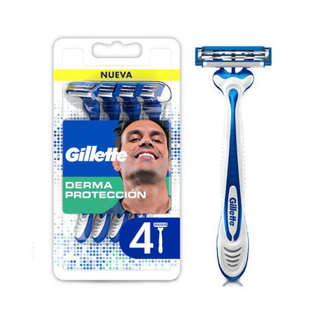 GILLETE 4 MAQUINAS DE AFEITAR