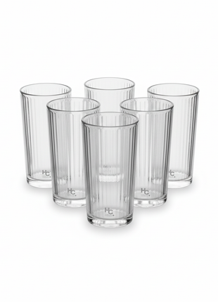 Juego 6 Vasos Milano 325ml HC - fondo blanco