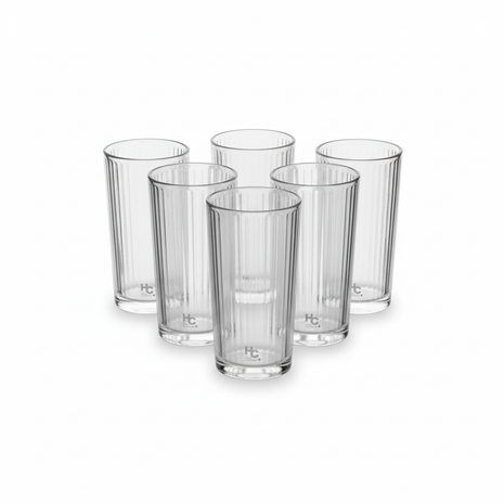 Juego 6 Vasos Milano 325ml HC - fondo blanco