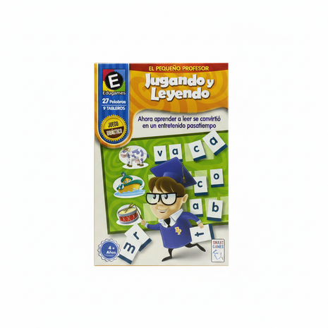 Jugando y Leyendo El Pequeño Profesor – 27 palabras 9 tableros – juego didáctico lectura – mayores 4 años