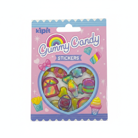 Kipit Gummy Candy Stickers – Fondo Blanco