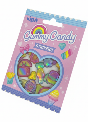 Kipit Gummy Candy Stickers – Mismo ángulo fondo blanco