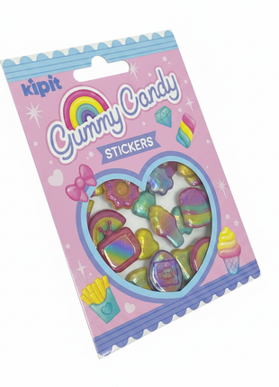 Kipit Gummy Candy Stickers – Ángulo 3/4 izquierda