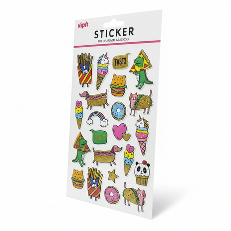 Kipit Sticker Animal tres cuartos