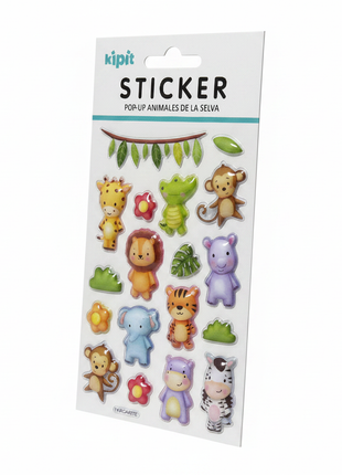 Kipit Sticker Animales Selva tres cuartos