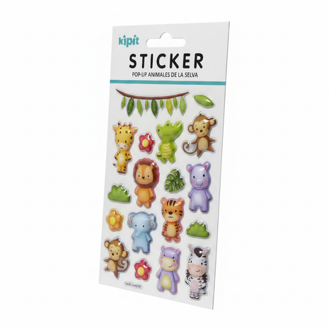 Kipit Sticker Animales Selva tres cuartos
