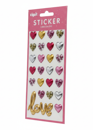 Kipit Sticker Corazón Love tres cuartos