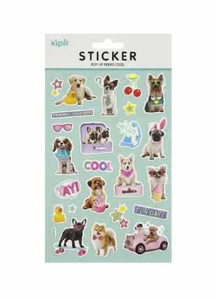 Kipit Sticker Perro Cool frontal