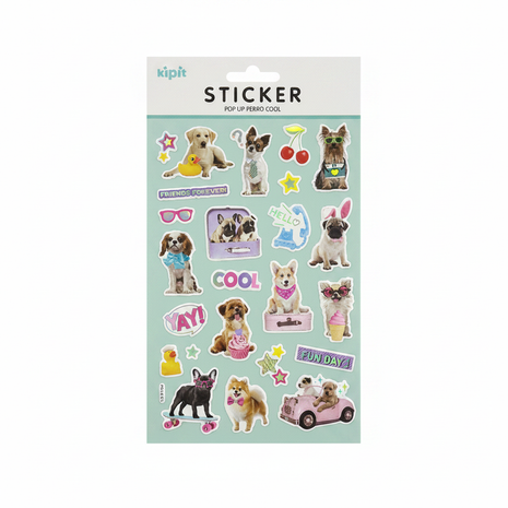 Kipit Sticker Perro Cool frontal
