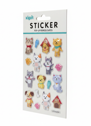 Kipit Sticker Perros/Gatos tres cuartos