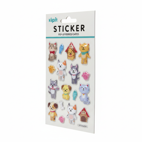 Kipit Sticker Perros/Gatos tres cuartos