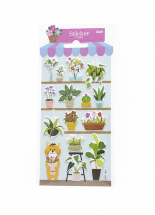 Kipit Sticker Plantas fondo blanco