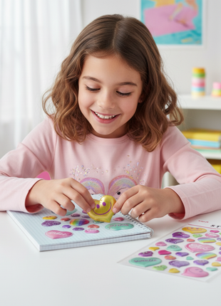 Kipit Sticker Pop Up Corazon – Lifestyle niña usando stickers