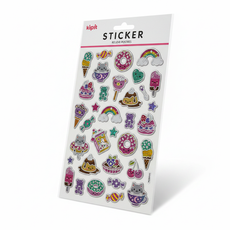 Kipit Sticker Postres tres cuartos