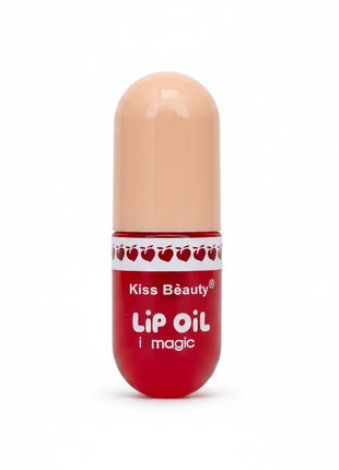 Kiss Beauty Lip Oil i Magic – aceite labial en cápsula – hidratación y brillo – aroma frutal