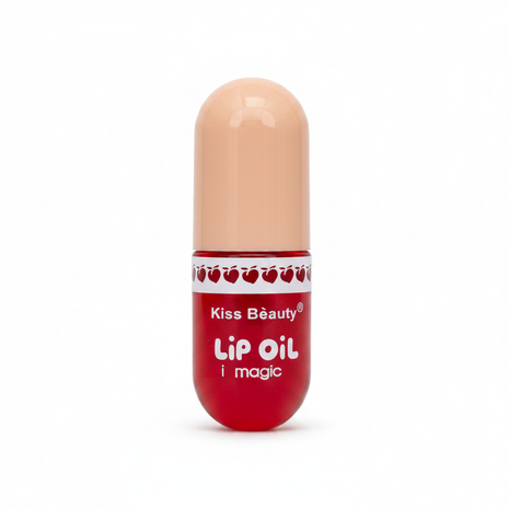 Kiss Beauty Lip Oil i Magic – aceite labial en cápsula – hidratación y brillo – aroma frutal