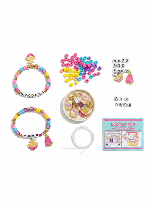 Kit pulseras Noodles flat lay