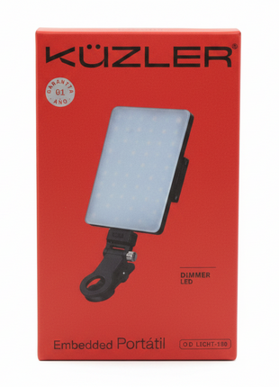 LUZ LED PORTATIL BATERIA INTEGRADA 3 TONOS KUZLER NEGRO
