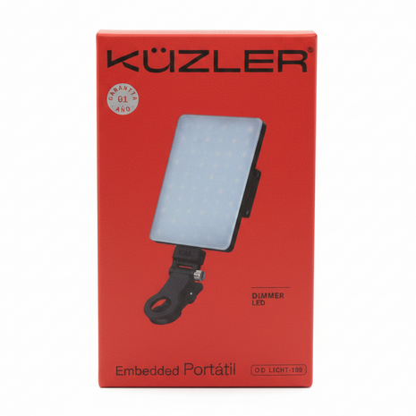 LUZ LED PORTATIL BATERIA INTEGRADA 3 TONOS KUZLER NEGRO