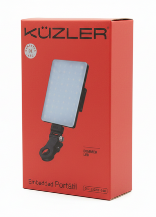 LUZ LED PORTATIL BATERIA INTEGRADA 3 TONOS KUZLER NEGRO
