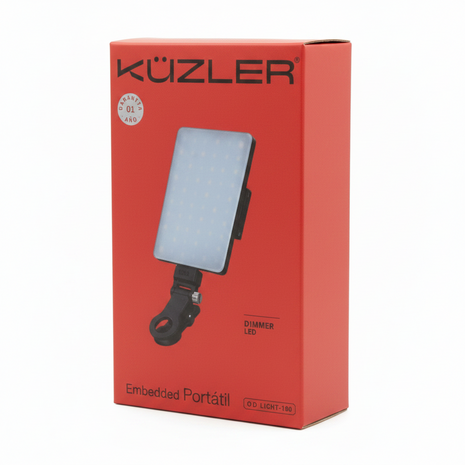 LUZ LED PORTATIL BATERIA INTEGRADA 3 TONOS KUZLER NEGRO