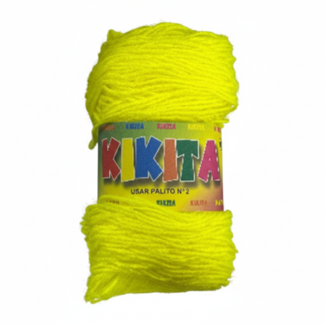 Lana KIKITA amarillo neón fondo blanco