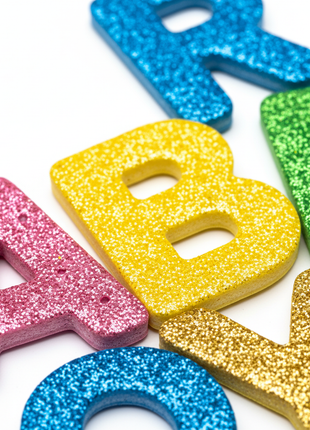 Letras Foami Glitter - Macro Glitter