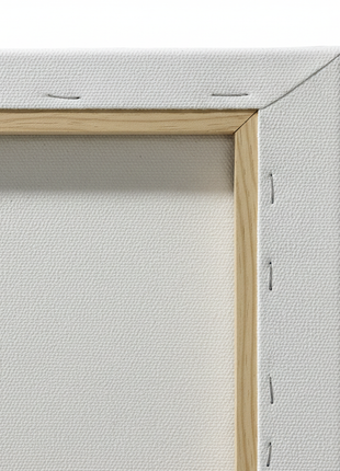 Macro textura algodón 100% lienzo cuadrado 25x25cm bastidor madera – calidad 280g/m² para pintura profesional

