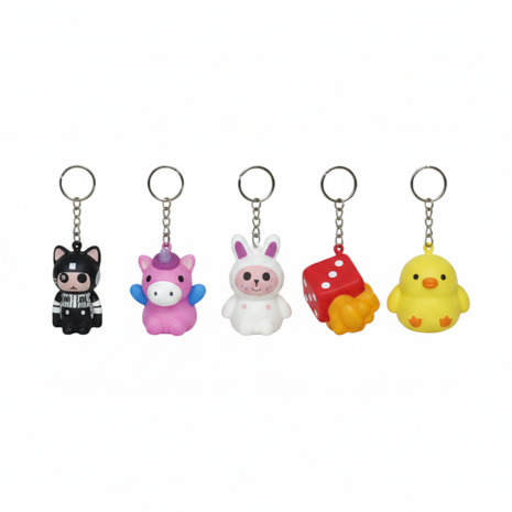OC Shop llavero squishy espuma kawaii surtido gato unicornio conejo dado coleccionable