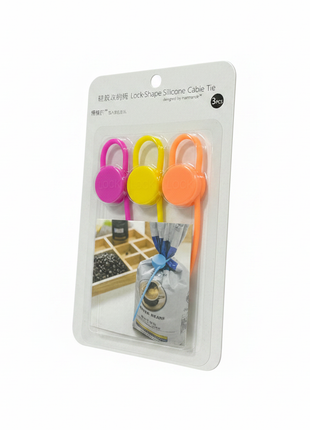 Lock-Shape Cable Tie tres cuartos