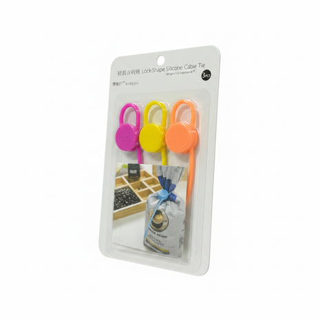 Lock-Shape Cable Tie tres cuartos