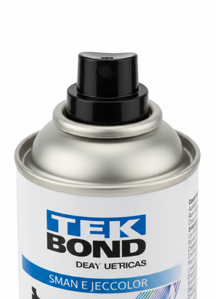 Tekbond spray negro brillante 400ml – boquilla de precisión – válvula de alta presión – aerosol profesional multisuperficie

